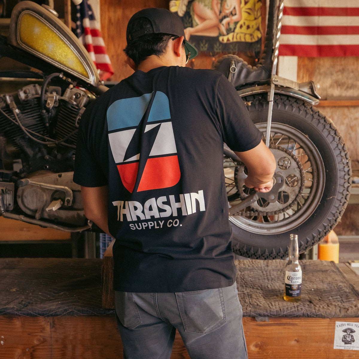 バイク×ストリートの本場スタイル！お馴染みのThrashin Supplyより最新の春夏アパレルコレクションが早くもHD-partsに続々登場！8