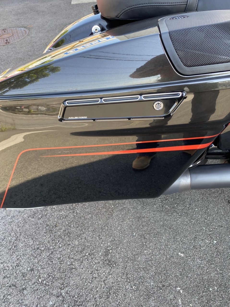 アレンネス サドルバッグ・ラッチ・カバー Beveled ブラック