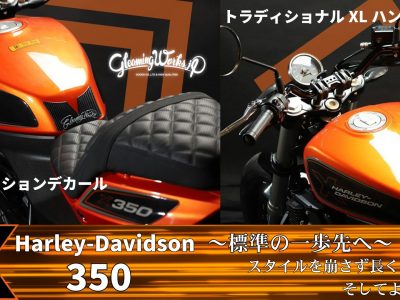標準の一歩先へ ー ハーレーX350のスタイルを崩さず大切に、そして長く乗り続けられる！ そんなパーツがGOODSより続々登場！