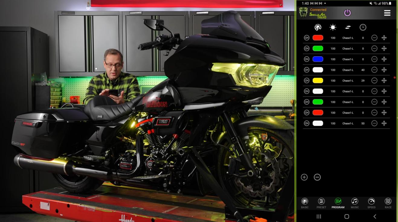 次元を超える発光体験を！愛車のハーレーに魂を吹き込むCIRO Shock&Awe EVOLVED ライティングシステム登場！9