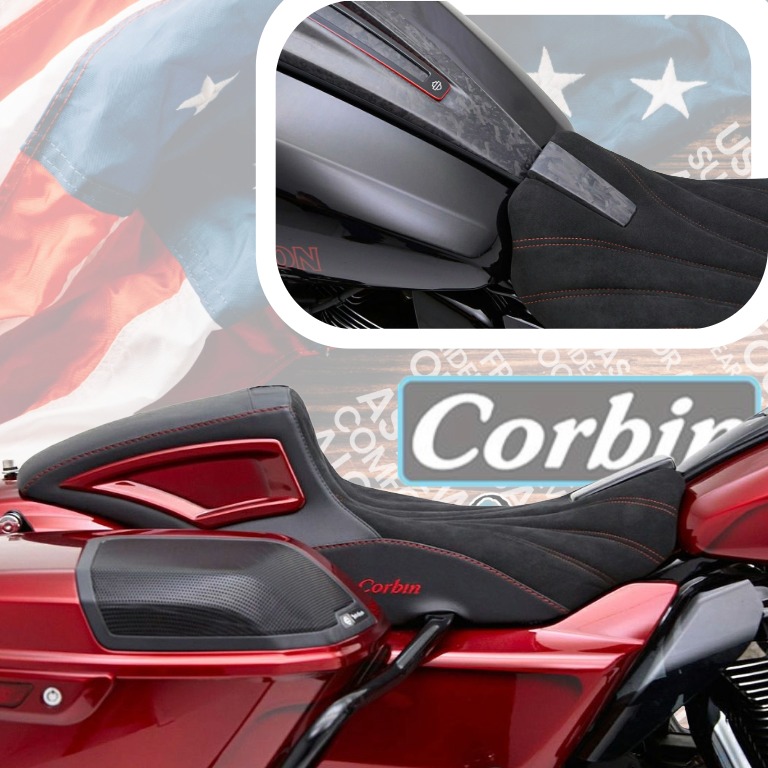 【ハイスピードツアラーの新定番】コルビン ガンスリンガー・サドル シート｜2024以降ツーリング用ファストバックスタイル2