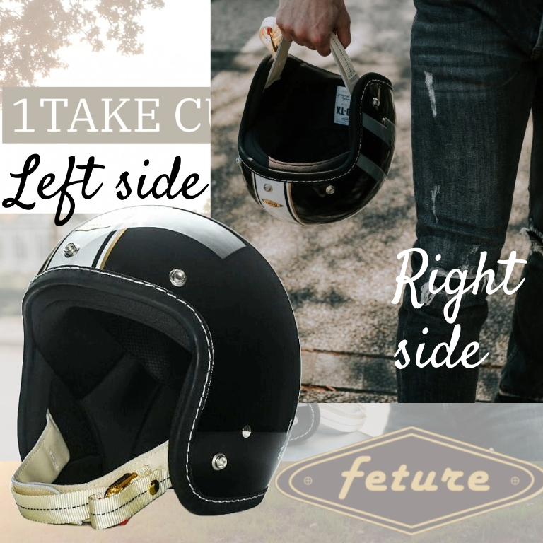 【身につけた瞬間から、走りの覚悟を語る。】 ──1TAKE CUSTOM ジェットヘルメット Feture Helmet3