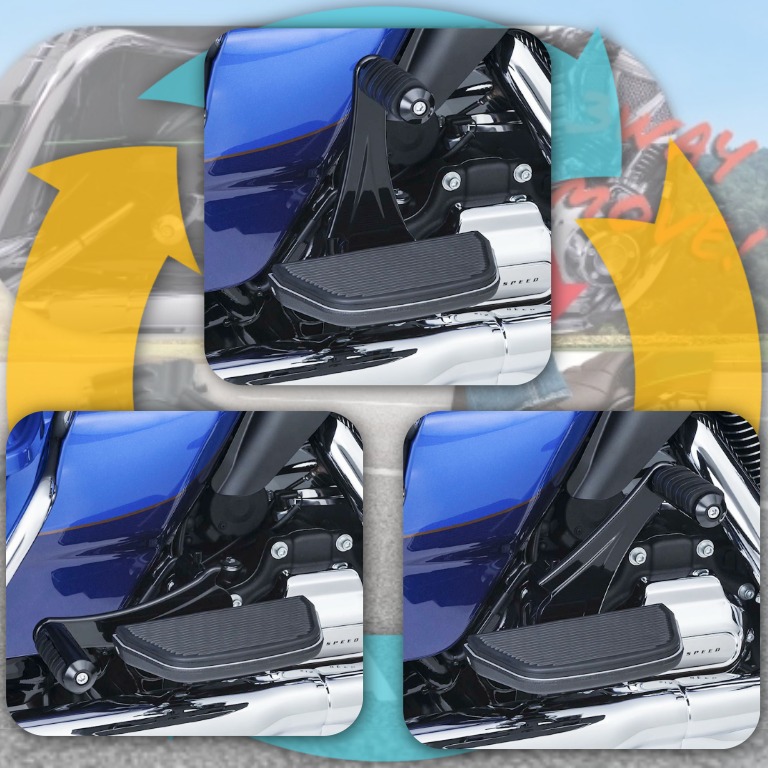 【一緒に走る時間を、もっと楽に、もっと自由に】 Kuryakyn 3ポジション調整式 パッセンジャーペグマウント2