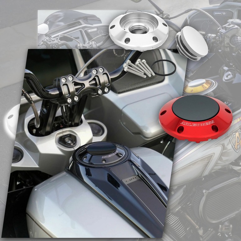 【タンク上をスタイリッシュに“ぽっ”と演出】アレンネス ポップアップ・ガスキャップ（2024以降 ツーリング用）2