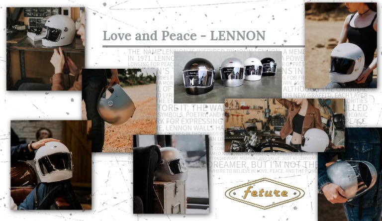 【走りに、思想とスタイルを】 “LENNON” フルフェイスヘルメット Feture helmet 6