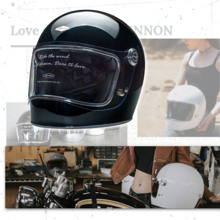 【走りに、思想とスタイルを】 “LENNON” フルフェイスヘルメット Feture helmet 4