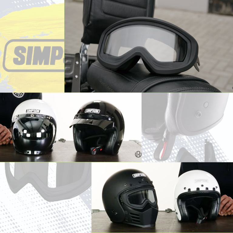【最新ヘルメット】 シンプソン/SIMPSONより、「今日はフル？それともジェット？ 」気分で変えられる、ジェットヘルメット＆モジュラータイプオプションの取り扱い開始っ！！3