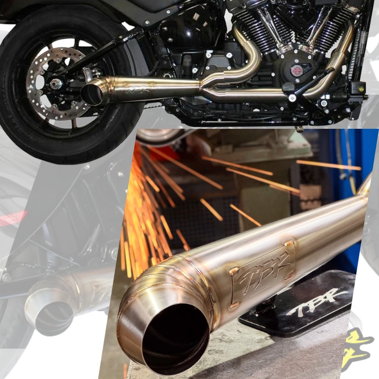 【手仕事が生む爆音美】2025以降ソフテイル Apex ショーティー・ターンアウト 2-1 マフラー (ステンレス) ツーブラザーズ2